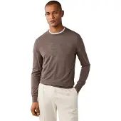 Hackett London Hackett Londontil mænd. HM7000204 Ess Merino Crew-trøje i beige (L), Casual, Bomuld, Klassisk