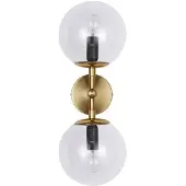 Light Prestige Kinkiet loftkinkiet guld DORADO LP-002/2W transparent glas