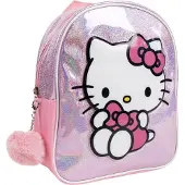 Hello Kitty holografisk rygsæk, 23 cm taske