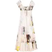 Desigual Kjole creme / gul / antracit / purpur