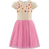 Happy girls Kjole beige / pink / rød