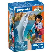 Ginza.se Animals & Friends - Zoo: Delfin og Besøgende - 8 Dele - - OneSize - Legetøjsfigur