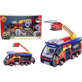 Palomies Sami Fireman Sam komplektas Big Gaisrinė mašina Jupiter interaktyvus automobilis + 2 figūrėlės šviesos garsas