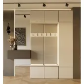 Goodhome garderobeskab HAGA III 1S+2W KASZMIR - skab + 2x bøjler