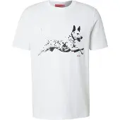 HUGO Bluser & t-shirts 'Dirunn' rød / sort / hvid
