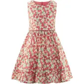 Happy girls Kjole lysegul / mint / magenta