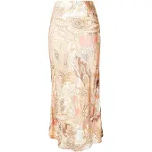 Monari Nederdel camel / brun / koral / hvid