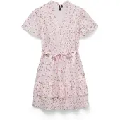 Vero Moda Sommerkjole 'VMTrine' grøn / pink / lyserød