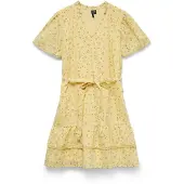 Vero Moda Sommerkjole 'VMTrine' pastelgul / oliven / lilla