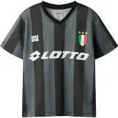 Name it T-shirt - NknJumb - Lotto - Lava Smoke/Black - - 7-8 år (122-128) - Fodboldtrøje