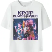 Name it Bluser & t-shirts 'NKFMARA KPOP' mørkeblå / mørkelilla / hvid