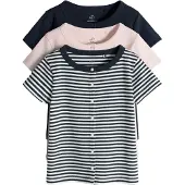 The Set Cardigan navy / rosé / hvid