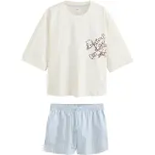 Next Shorty lyseblå / choko / orange / naturhvid