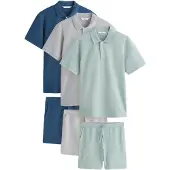 Next Joggingdragt mørkeblå / greige / pastelgrøn