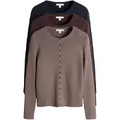 The Set Cardigan navy / brokade / burgunder