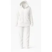 LEAFLETIC Hjemmedragt 'Women’s Hoodie and Jogger Set' hvid
