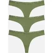 LEAFLETIC Panty 'Mid Rise Brazilian' grøn