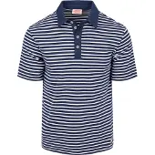 Armor lux Aror-Lux Poloshirt Stripes arineblå Blå ørkeblå åle
