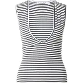 Weekday Overdel 'Pia' antracit / hvid