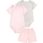 Nike Shortssæt - Shorts/ Bodyer k/æ - Pink Foam Heather - - 12 mdr - Shorts
