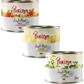 Purizon Single Meat 6 x 200 g - Mix: Kylling, okse, lam