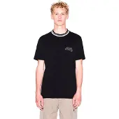 Armani Exchange A|X Armani Exchangetil mænd. XM001795AF10361UC001 T-shirt med regular fit og sort kontrasterende profil (L), Casual, Bomuld, Korte ærmer
