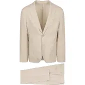 Suitable Washed Hør Kostume Ecru Beige Off-white måle