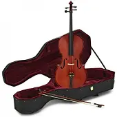 Gear4Music Student Plus Cello i Fuld Størrelse med Kuffert fra