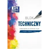 Oxford Teknisk blok A4/10K 250 g hvid (20 stk)