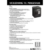 Liniex Pengeskab med kode og automatisk optællingsfunktion. DK mønter