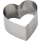 De Buyer Bageform Hjerte Ø14 cm Rustfrit stål