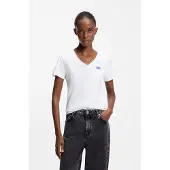HUGO Classic 10258021 Blue Kortærmet V-hals T-shirt
