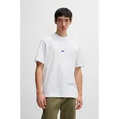 HUGO Bluser & t-shirts 'Nieros' blå / hvid