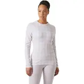 Helly Hansen Lifa Merino Midweight Graphic Crew, dame, lyselilla