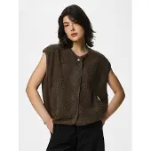 Pieces Vest 'PCKatty' mokka