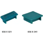Walraven endeprop for profilskinne 41x21 grøn - (50 stk.)