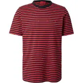 HUGO Relaxed fit T-shirt i stribet bomuldsjersey