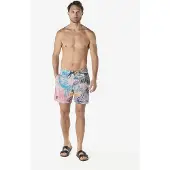 KOROSHI Badeshorts blå / marin / orange / lyserød