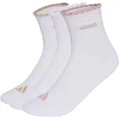 Adidas Sportssokker 'womens quarter 3 Pair Pack' brun / lys pink / hvid
