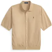 Ralph Lauren Polo Ralph Laurentil mænd. 710B18514002 Beige sportsskjorte (L), Casual, Bomuld, Korte ærmer