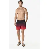 KOROSHI Badeshorts rød / sort