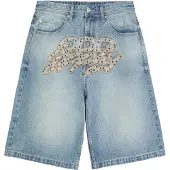 Bershka Jeans blue denim / umbra / sølv