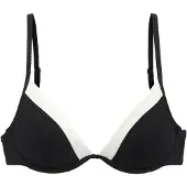 LASCANA Bikinioverdel sort / hvid
