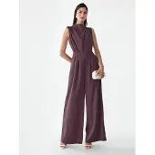 BWLDR Jumpsuit 'Annie' mørkelilla