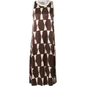 Zabaione Kjole 'Ka44cy' camel / brun / hvid