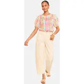 Love & roses Bluse azur / pastelgul / pink / hvid