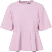 Pieces Bluse lyserød / hvid
