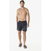 KOROSHI Badeshorts aqua / antracit / mørkegrå