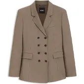 BOSS Slim fit blazer i gabardine-twill