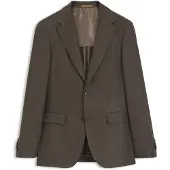 BOSS Regular fit jakke i uld, hør, silke og kashmir